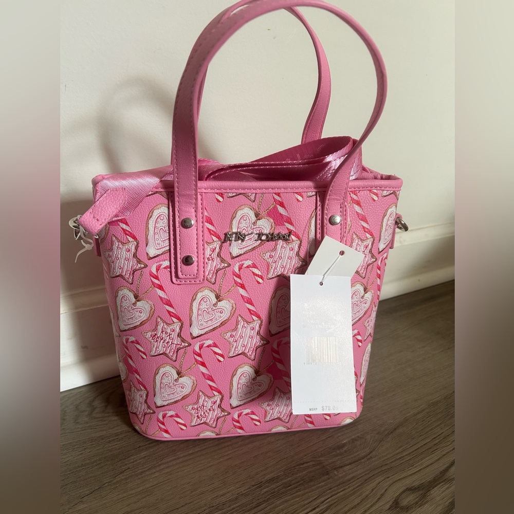 Betsey Johnson Pink Christmas Purse BNWT